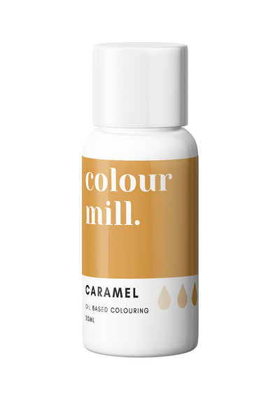 caramel brown oil based food colouring