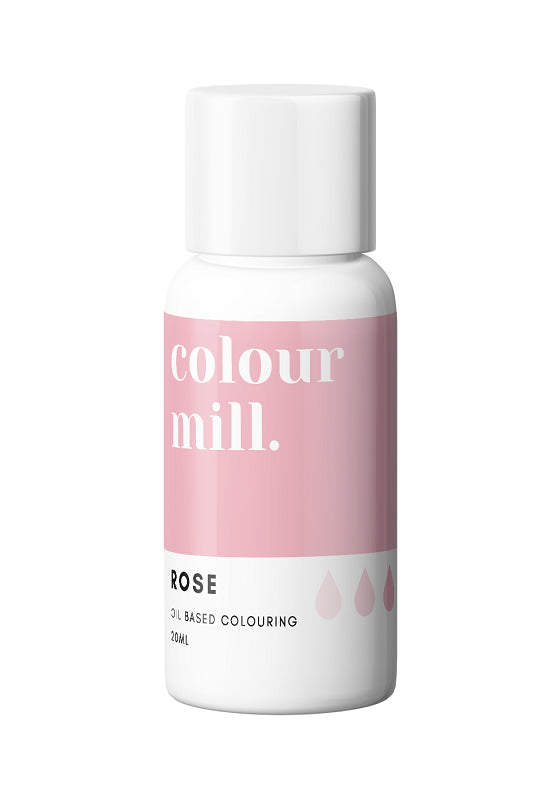 Rose oil based colouring