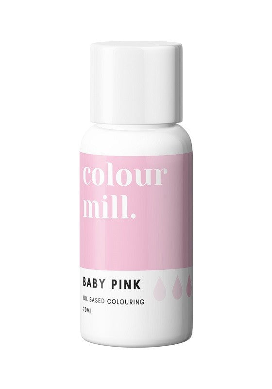 baby pink oil based colouring bottle
