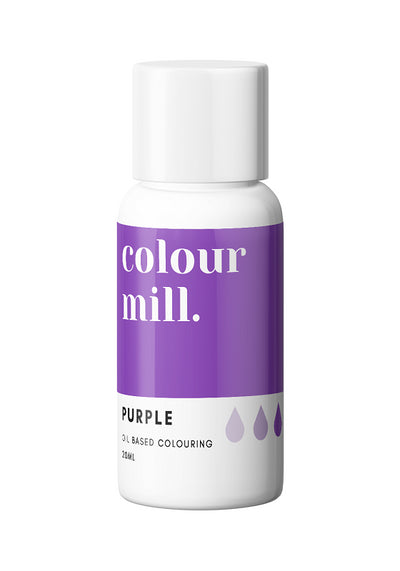 purple oil based colouring