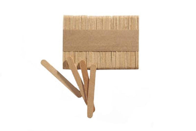 Wooden popsicle ice block sticks pack of 50 113mm