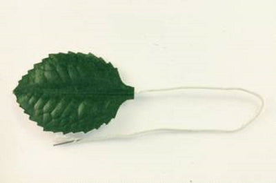 Green leaf Wired bundle of 50 1 inch 2.5 cm