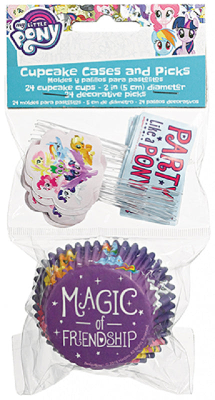 My Little Pony cupcake papers and picks set