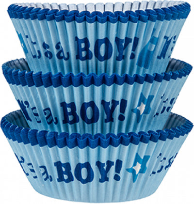 Its a boy baby shower cupcake papers