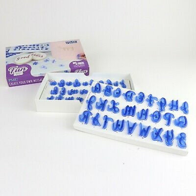 PME Fun Fonts embossing stamps Alphabet Stamp Set of 52 Upper and Lower Case