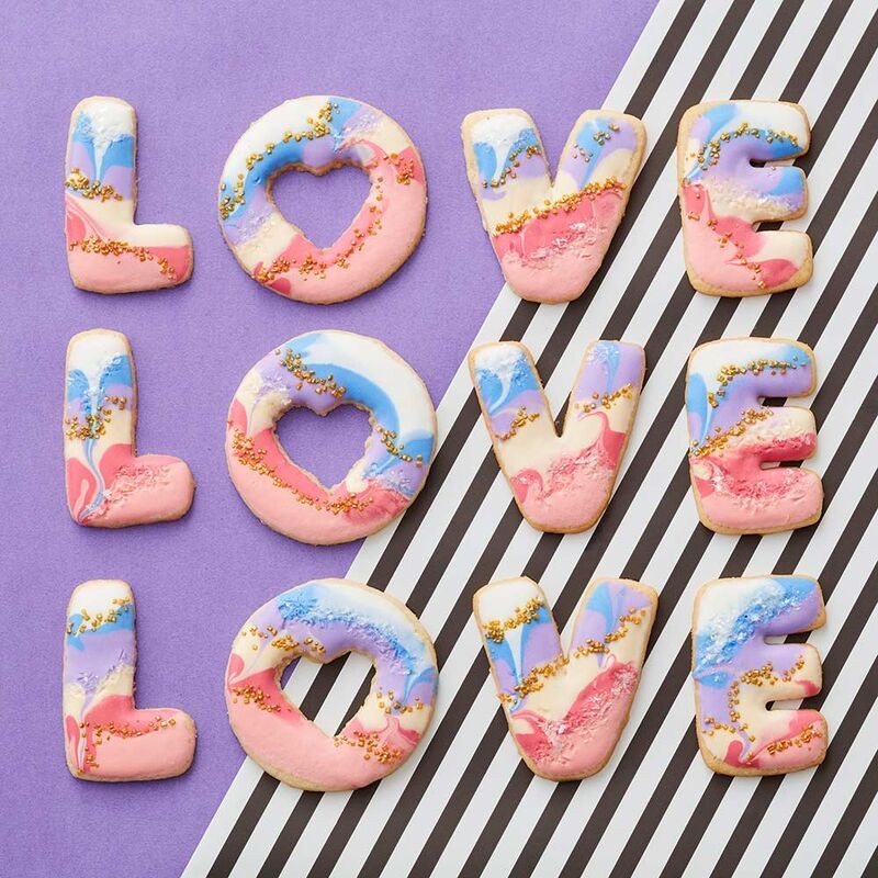 LOVE letter cookie cutter set 4 by Wilton