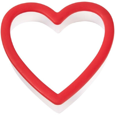 Red heart grippy cookie cutter by Wilton