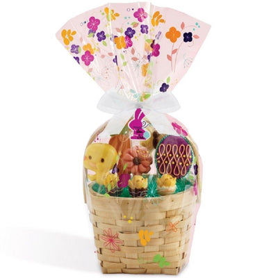 Easter cookie basket large wrap bag