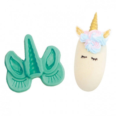 Unicorn face mould suitable for cupcakes and popsicles