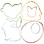 Easter set 7 cookie cutters with mini accent cutters