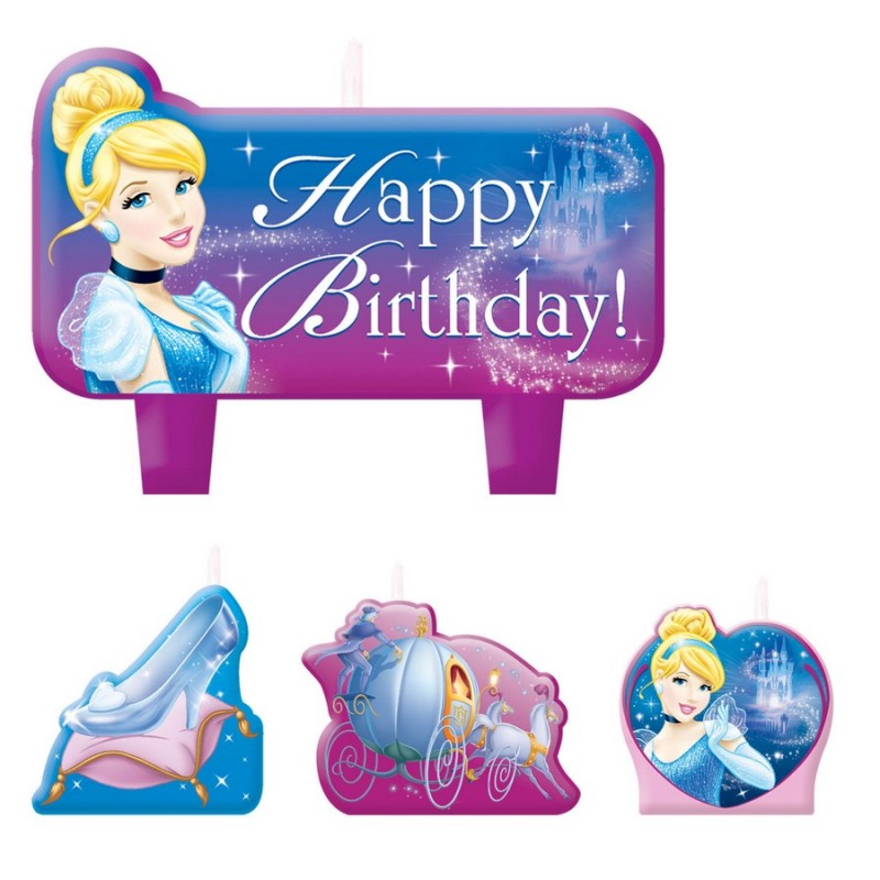 Cinderella Disney Princess candle set of 4