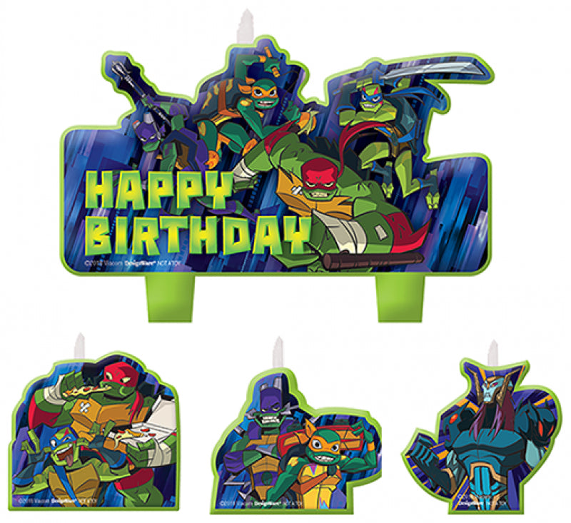 Teenage Mutant Ninja Turtles set 4 candles style no 2