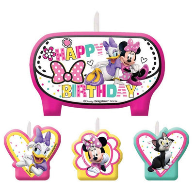 Minnie Mouse and Friends candle set of 4