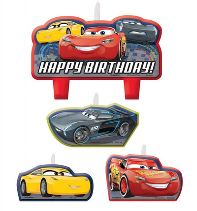 Cars Lightning McQueen candle set of 4 style no 3
