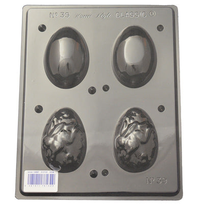 Easter eggs 3d with bunny chocolate mould