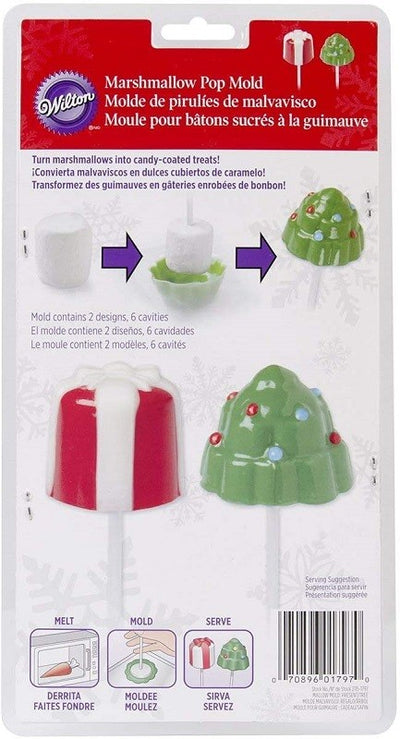 3d Christmas tree and present lollipop mould
