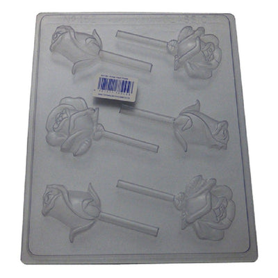 Roses and buds lollipop chocolate mould