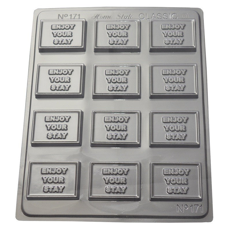 Enjoy your stay appreciation chocolate mould