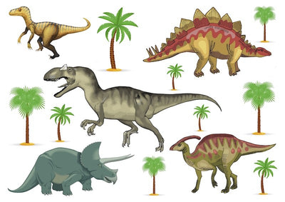 Character edible icing image sheet Dinosaurs