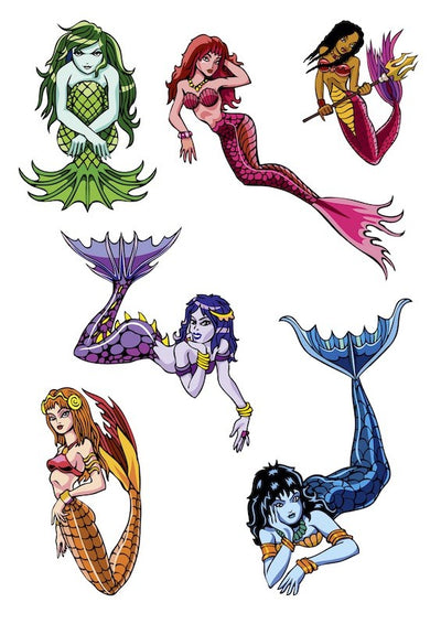 Character edible icing image sheet Mermaid (adult)