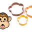 Monkey cookie cutter Large