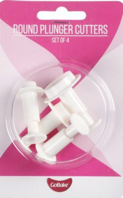 Set 4 round circle plunger cutters