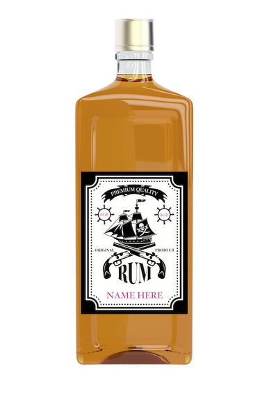Custom edible icing image A4 Rum Bottle