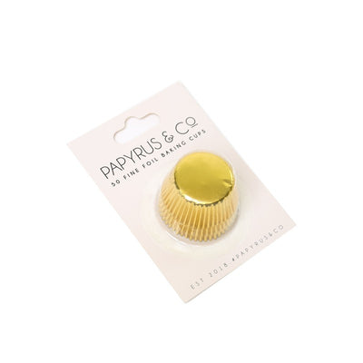 Foil baking cups gold mini cupcake papers