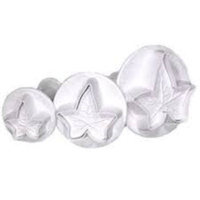 Set 3 Ivy leaf plunger cutters set 3