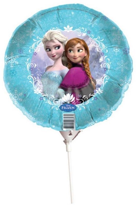 Foil Balloon on stick Air or Helium Frozen Elsa & Anna