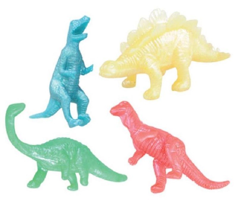 Pack of 4 Dinosaur STRETCHY party favour toys