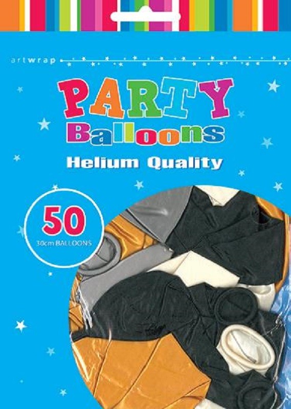 50 pack Metallic balloons latex Helium Quality