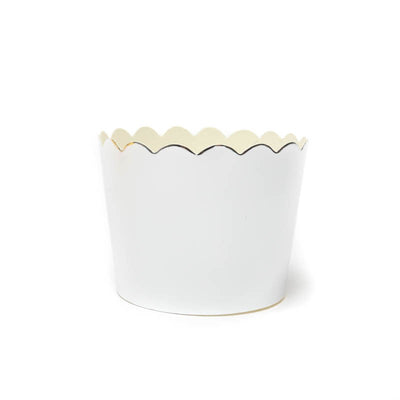 Silver foil straight sided cupcake papers baking cups