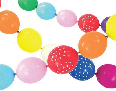 Balloon linking garland bright colours