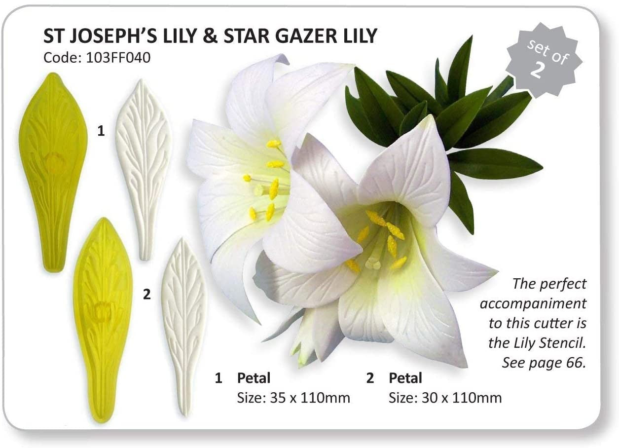 Jem St Josephs Lily and Star Gazer lily cutter set