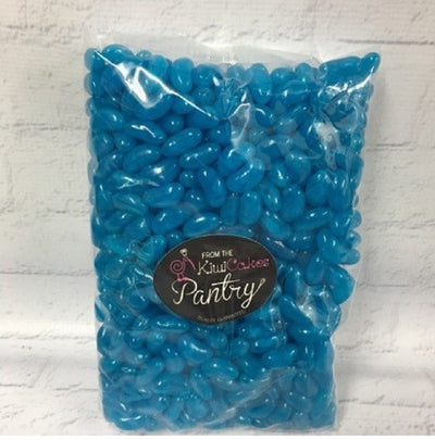 Blue Jelly Beans candy lollies