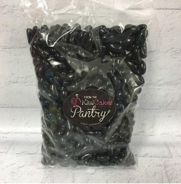 Black Jelly Beans candy lollies Kiwicakes
