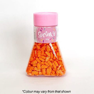 Carrot Shaped sprinkles 110G by Sprinkd