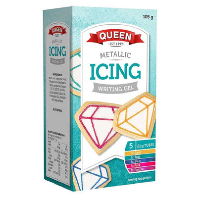 Writing Icing Metallics by Queen 5 tubes