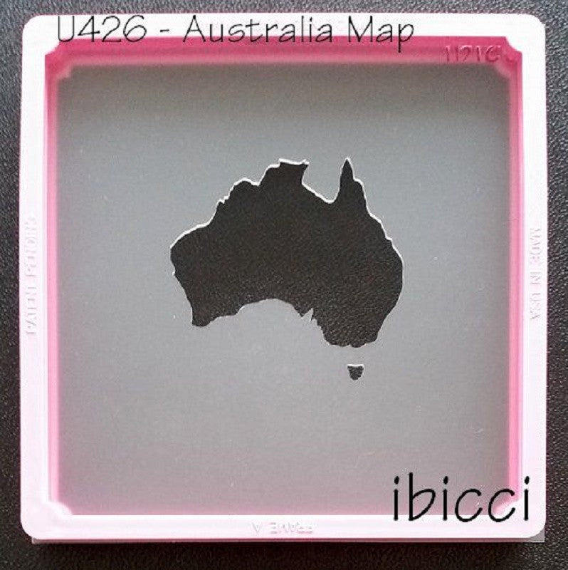 Australia map stencil by ibicci