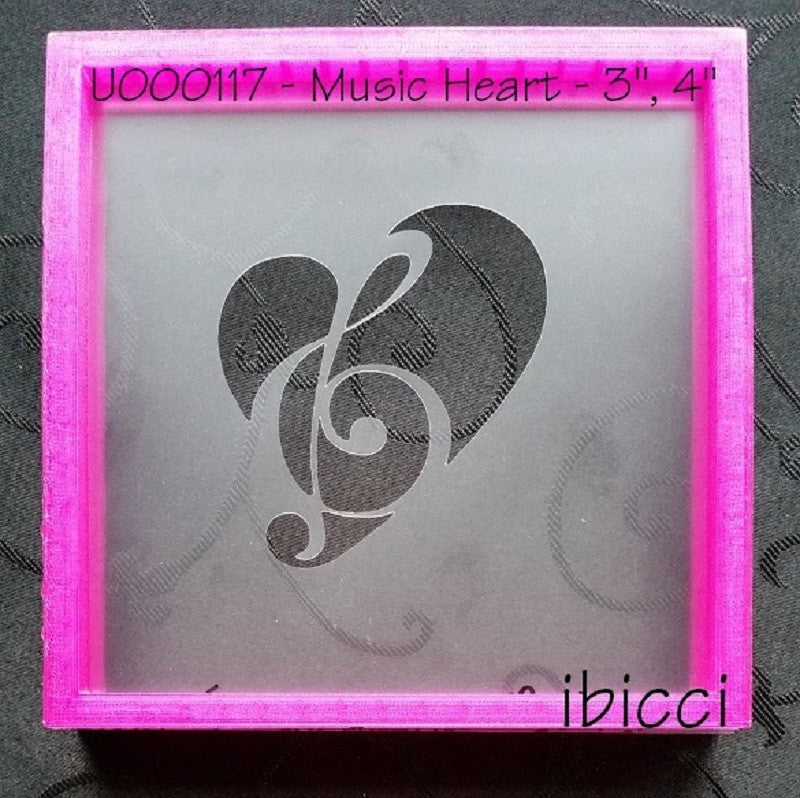 Music Heart Stencil by ibicci