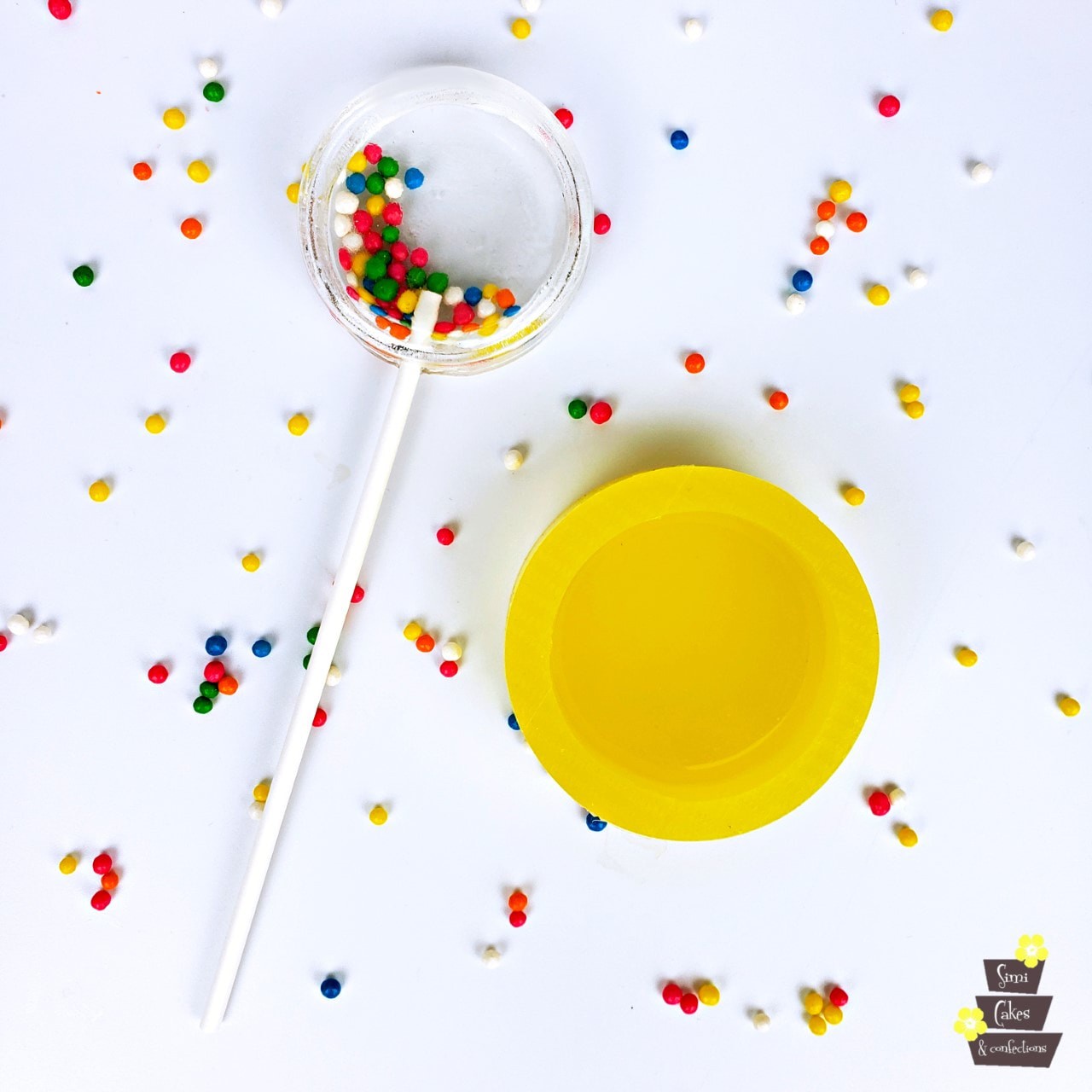 Lollipop isomalt shaker maker mould by simicakes