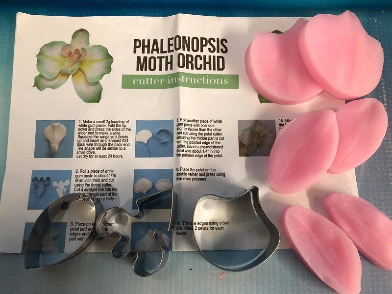 Phaleonopsis Moth Orchid flower cutters and veiner set
