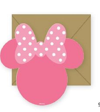 Minnie Mouse Silhouette Party Invites (8)