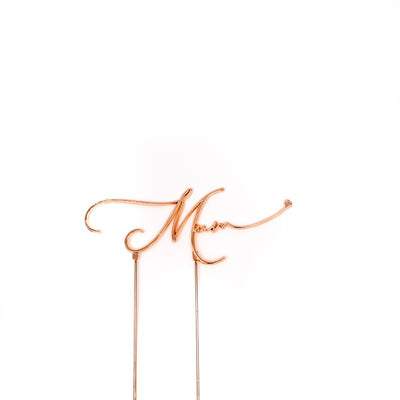 Rose Gold METAL CAKE TOPPER MUM