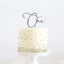 SILVER METAL CAKE TOPPER ONE (First birthday)