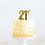 Gold METAL CAKE TOPPER 21st