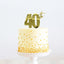 Gold METAL CAKE TOPPER 40TH