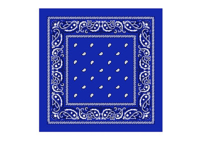 A3 Edible icing image Blue Bandana pattern 26cm square