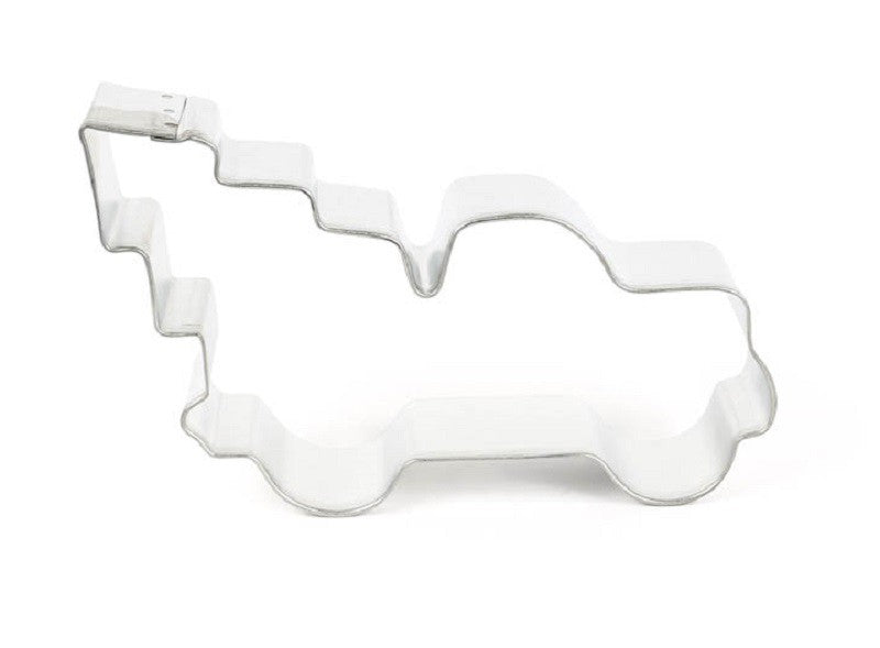 Truck with Christmas tree cookie cutter